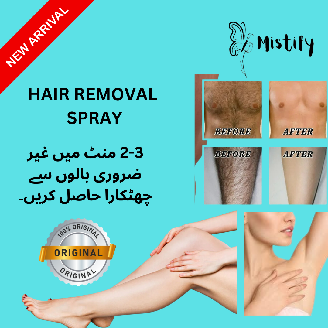 Mistify Hair Removal Spray - Organic Hair Removal Solution